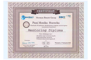 Szkolenie certyfikacyjne mentora Norman Benett