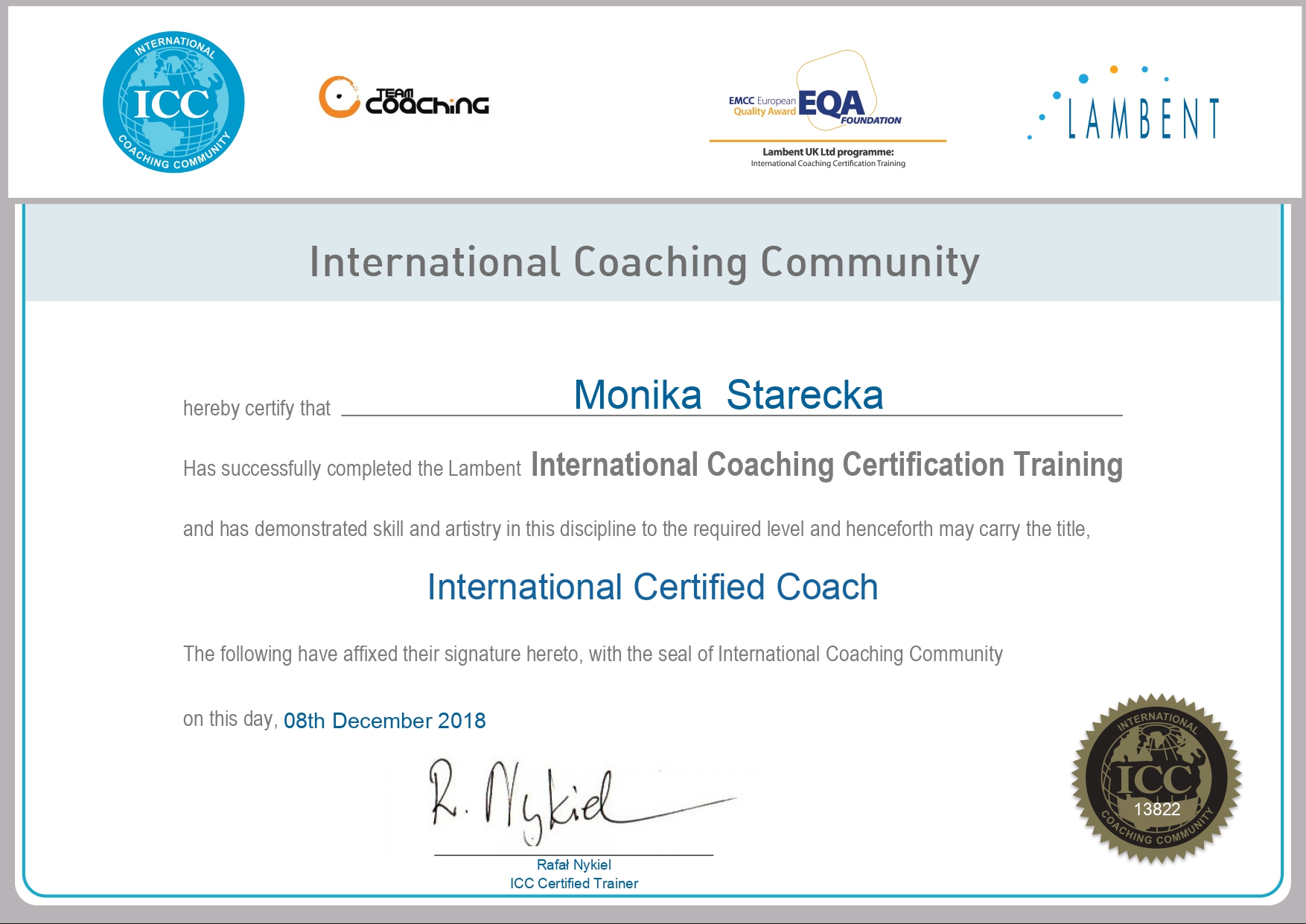 ICC Coach Certification