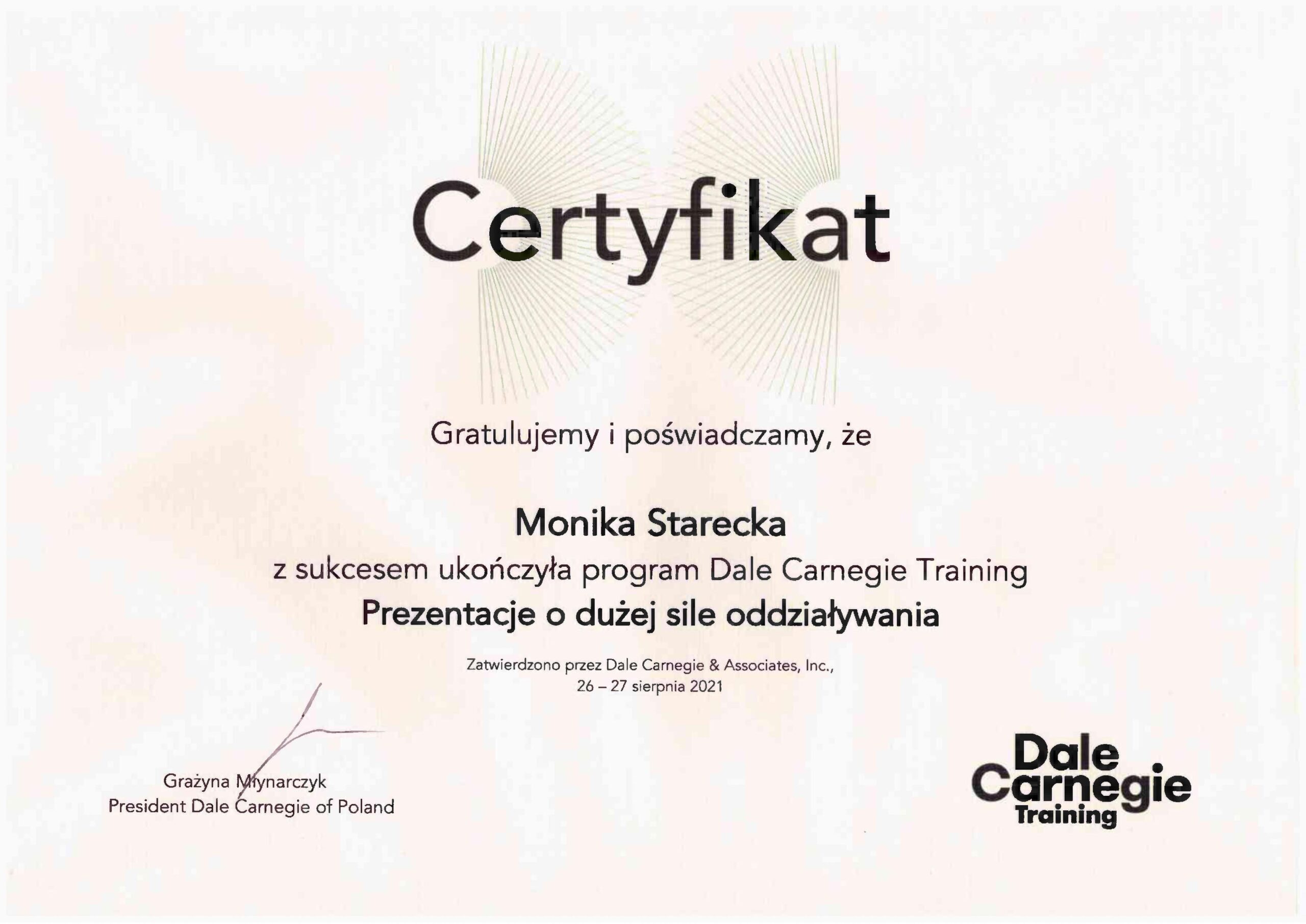 Dale Carnegie High Impact Presentation Trainer Certification